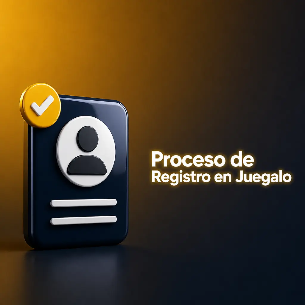Persona registrándose en Juegalo